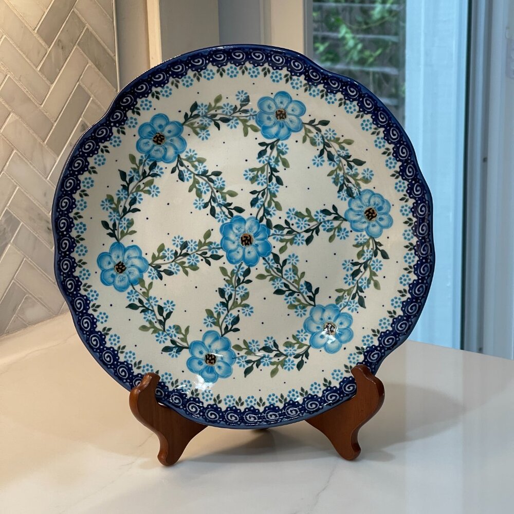 Gorgeous "Daphne" Floral Plate-Made in Poland-NEW - Picture 14 of 15